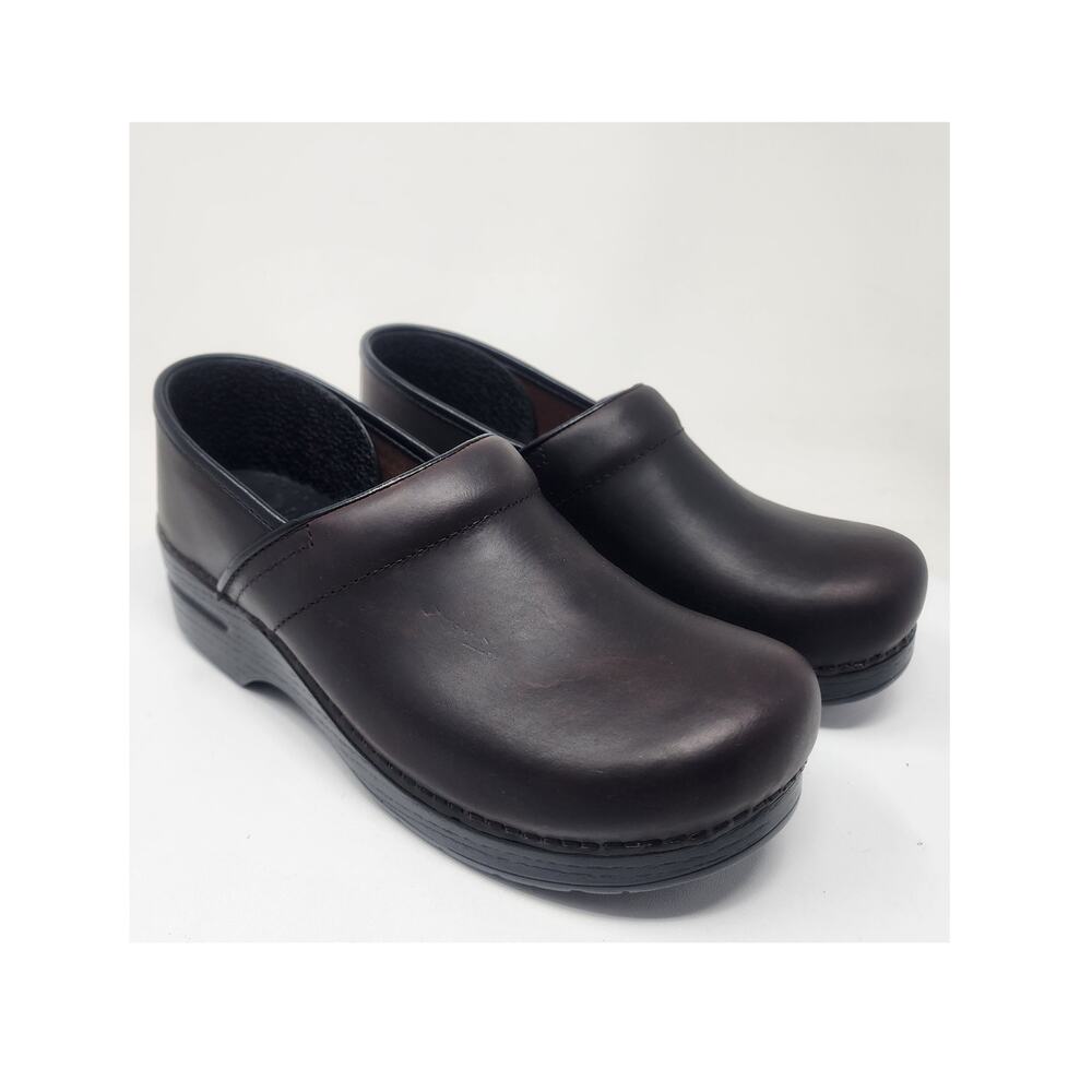 Dansko Professional Clogs Size 40 US 9.5-10 Antique Brown Oiled Leather Like New